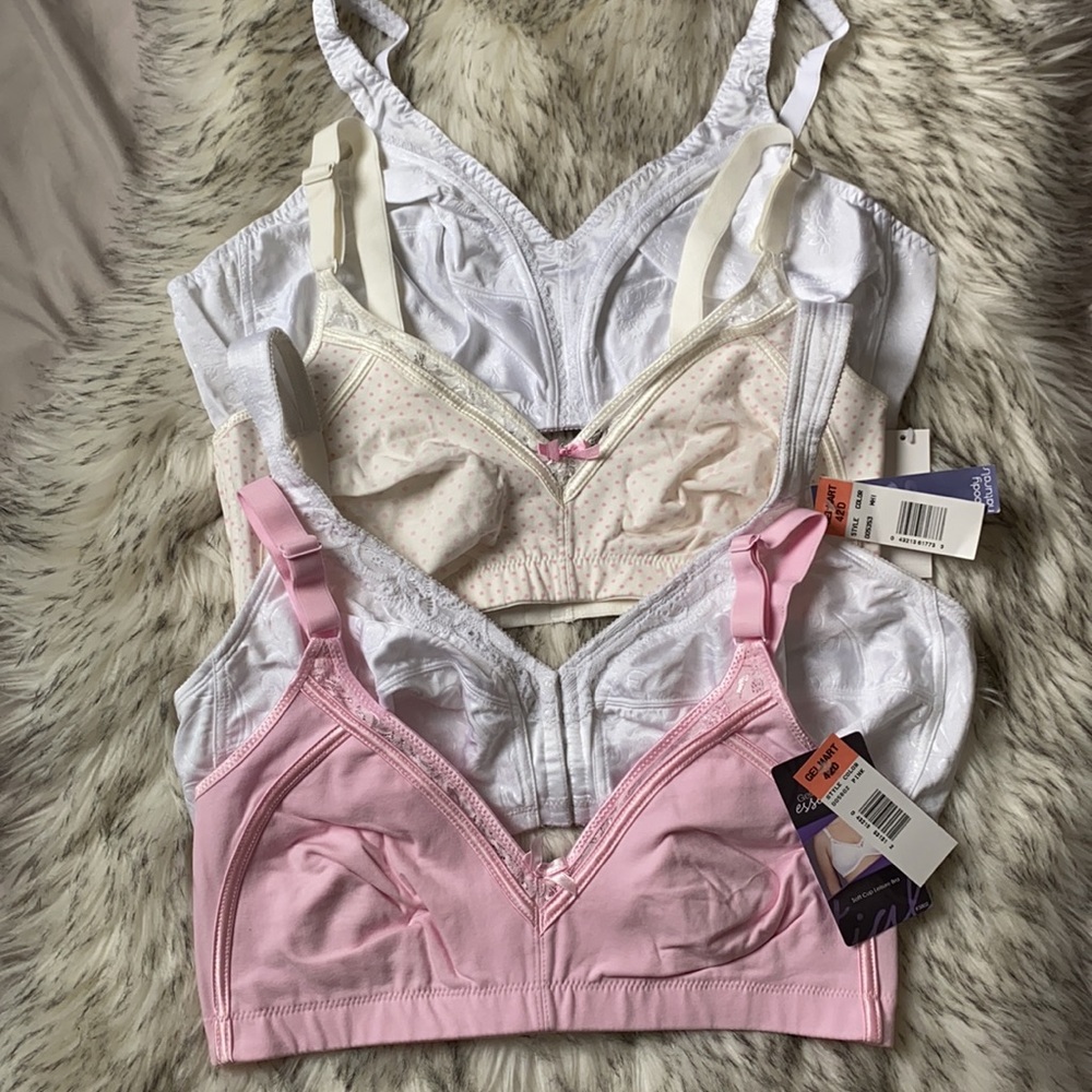 *NWT 4 BODY NATURALS Unlined Wirefree Bra Bundle